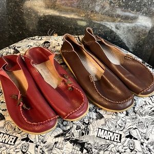 2 pair of leather shoes size small 39